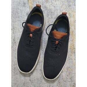 Cole Haan Men's  Black Grand+ Stichlight Wingtip Oxfords Shoe  Size 11 C37367